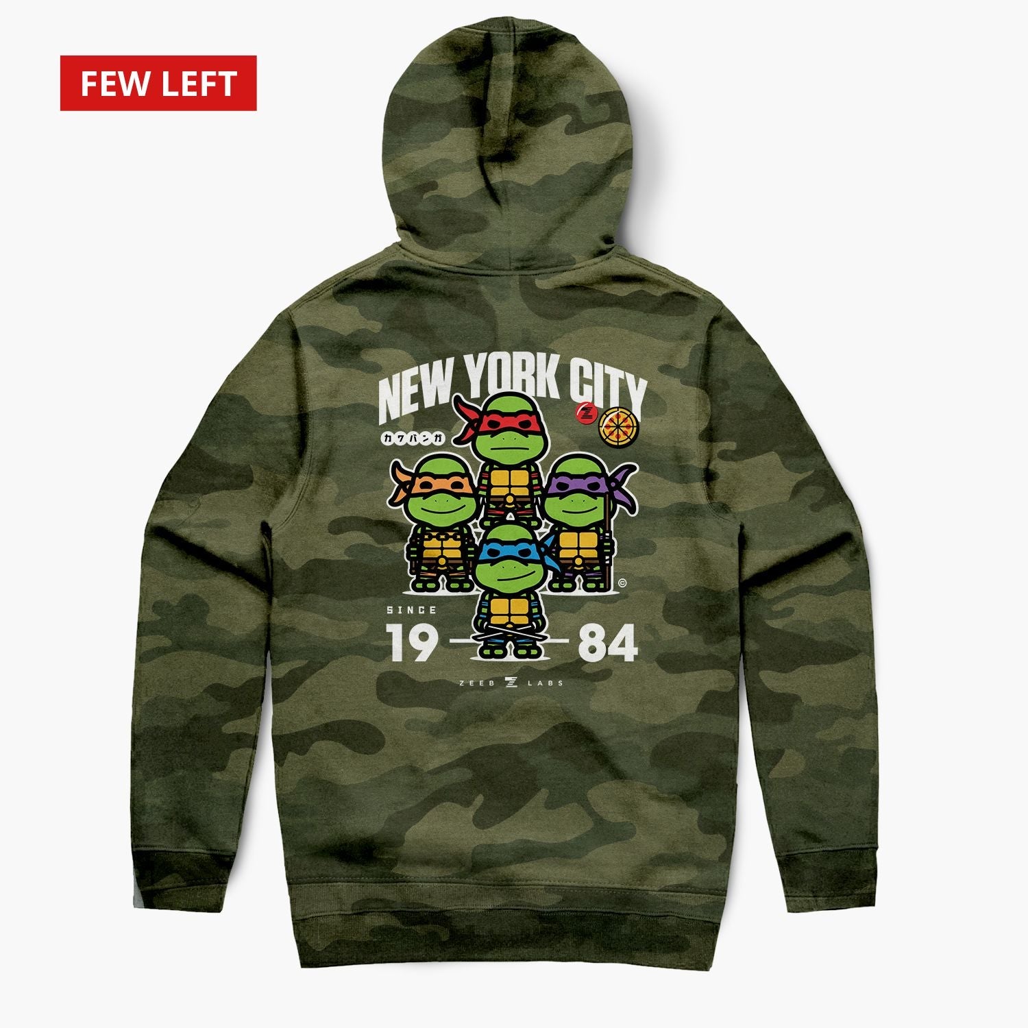 Turtles—Hoodie—Forest Camo