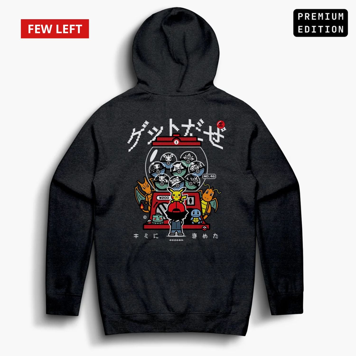 Pocketa—Hoodie—Charcoal—Premium