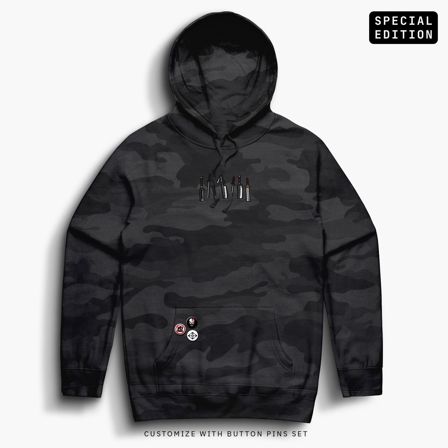 Bankai—Hoodie—Black Camo