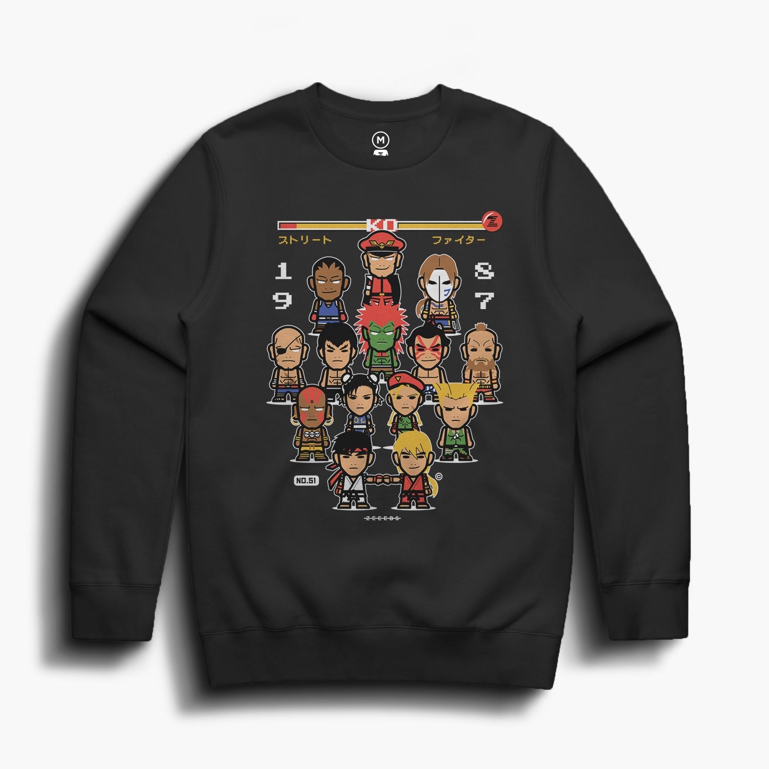 Hadouken—Crewsweater—Black