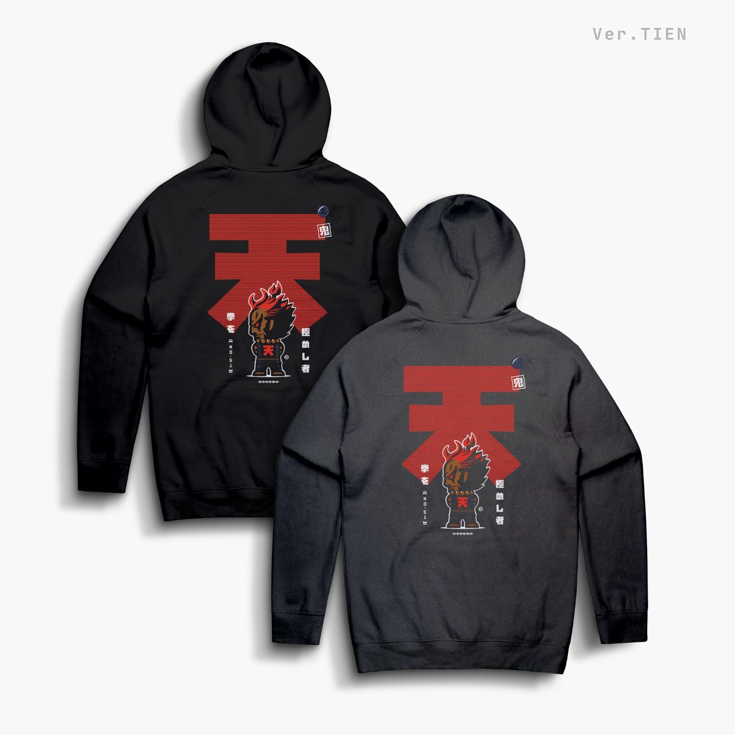 Hadouken—Hoodie—TIEN—Faded Black