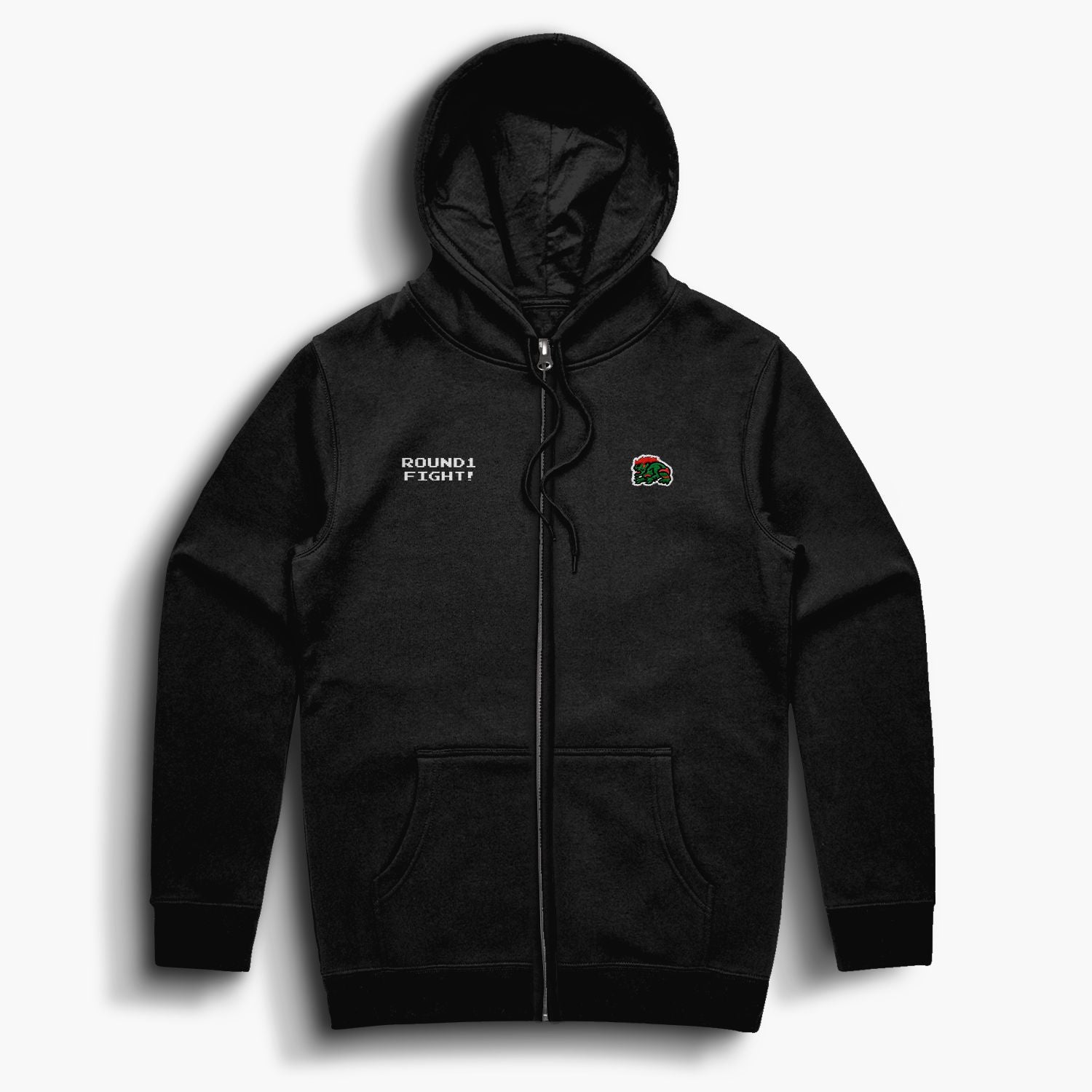 Hadouken—Zip Hoodie—Blk