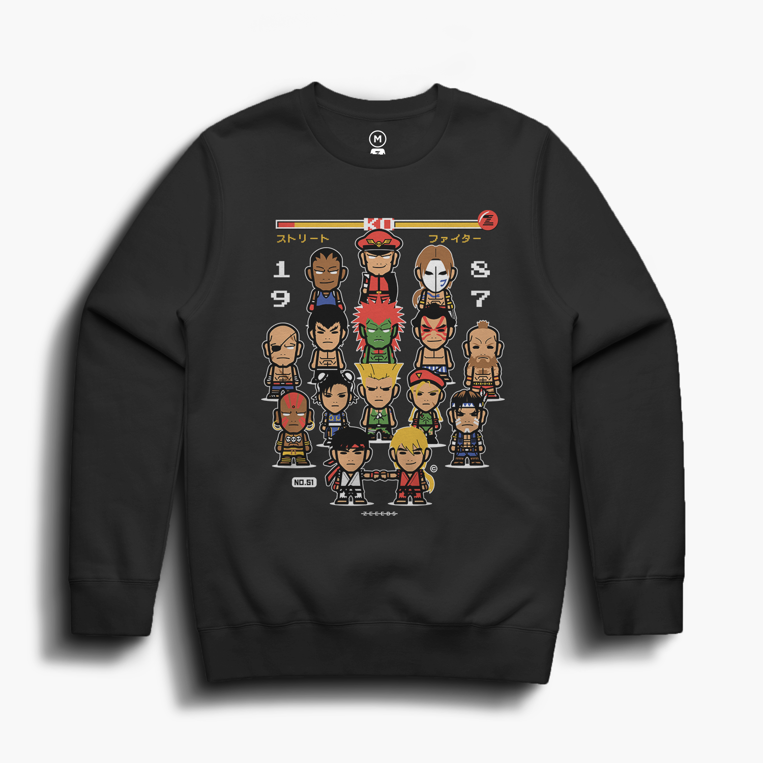 Hadouken—Crewsweater—Black