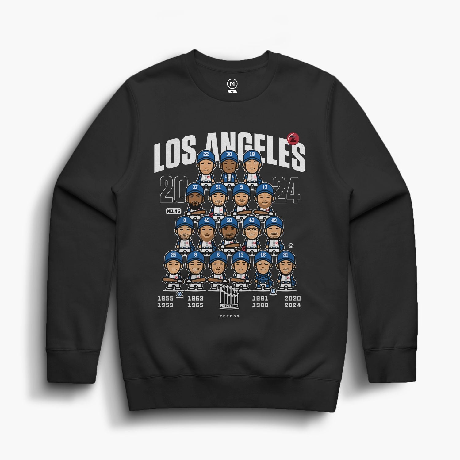 LA24—Crewsweater—Black