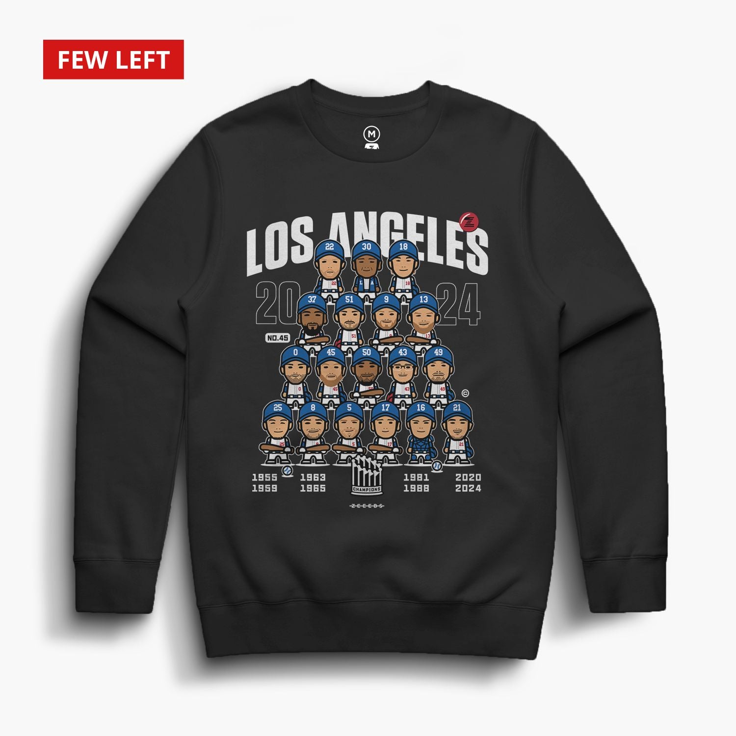LA24—Crewsweater—Black