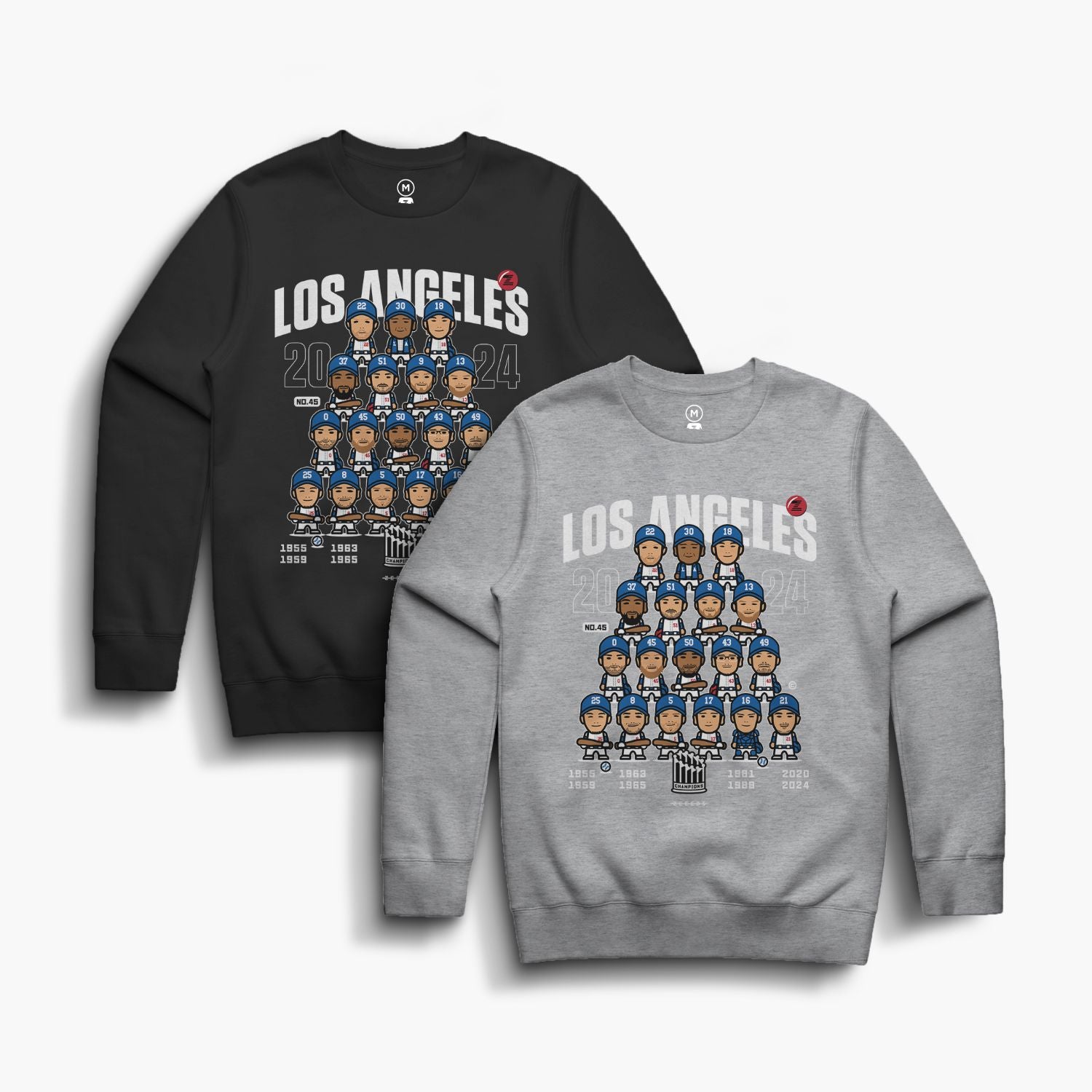 LA24—Crewsweater—Black