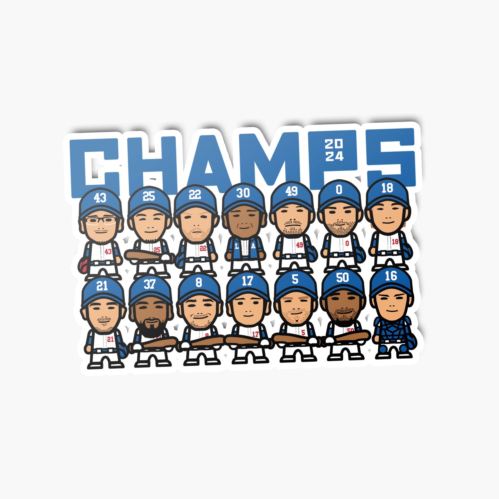 LA24—Sticker—Champs