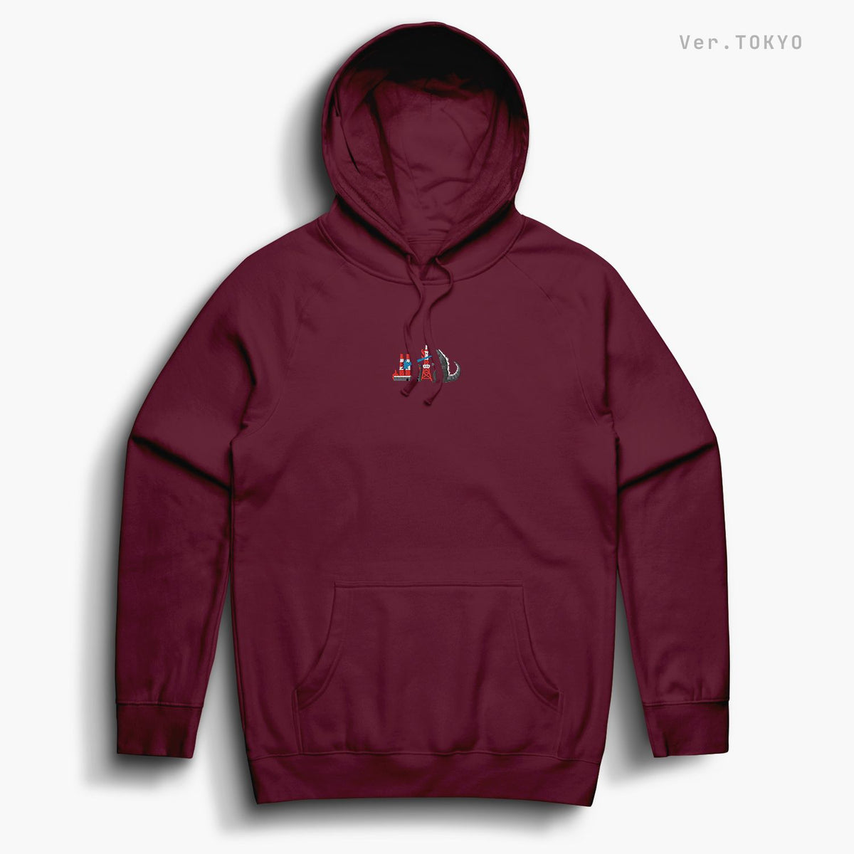 Monsters—Hoodie—Tokyo—Maroon
