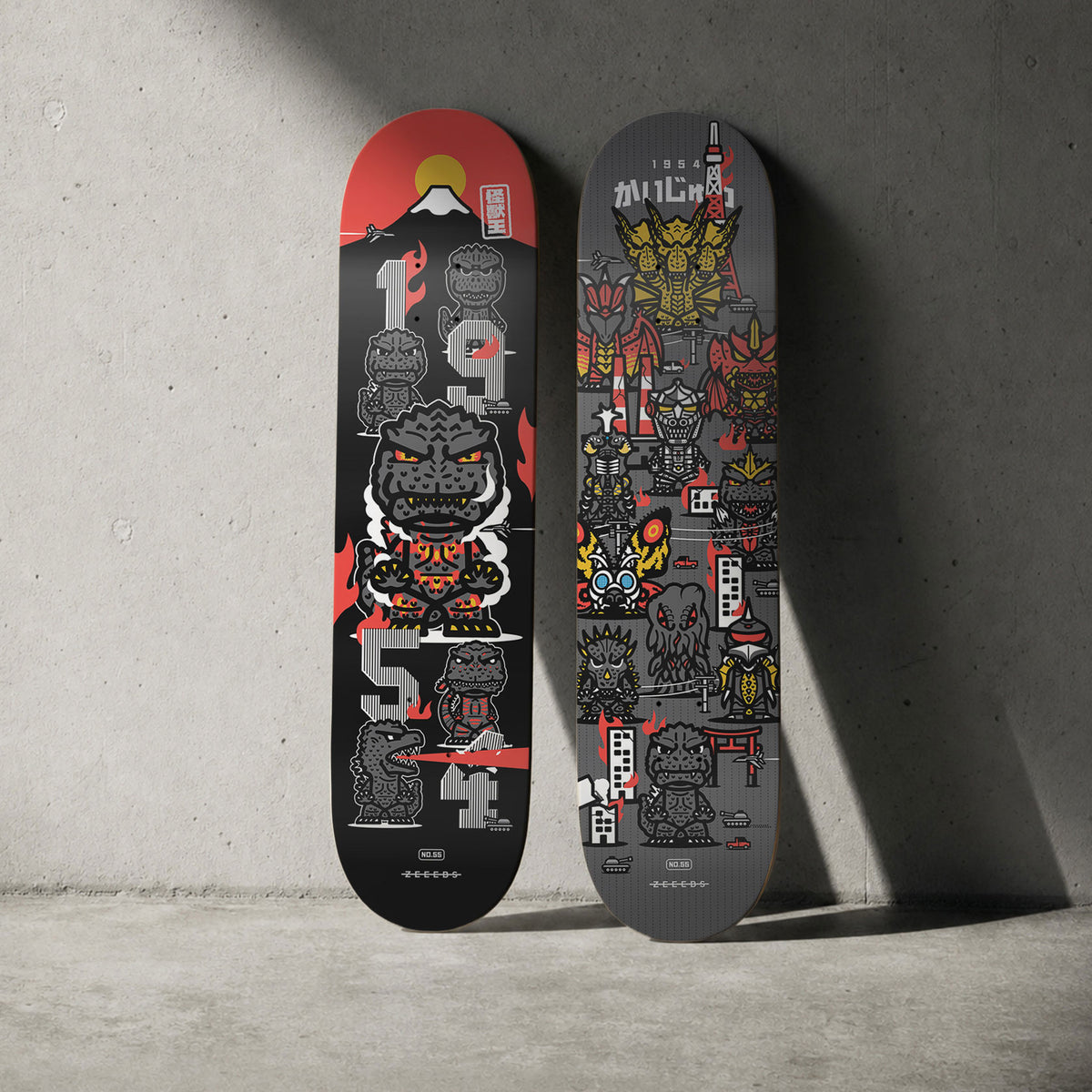Monsters—Skate Deck—King