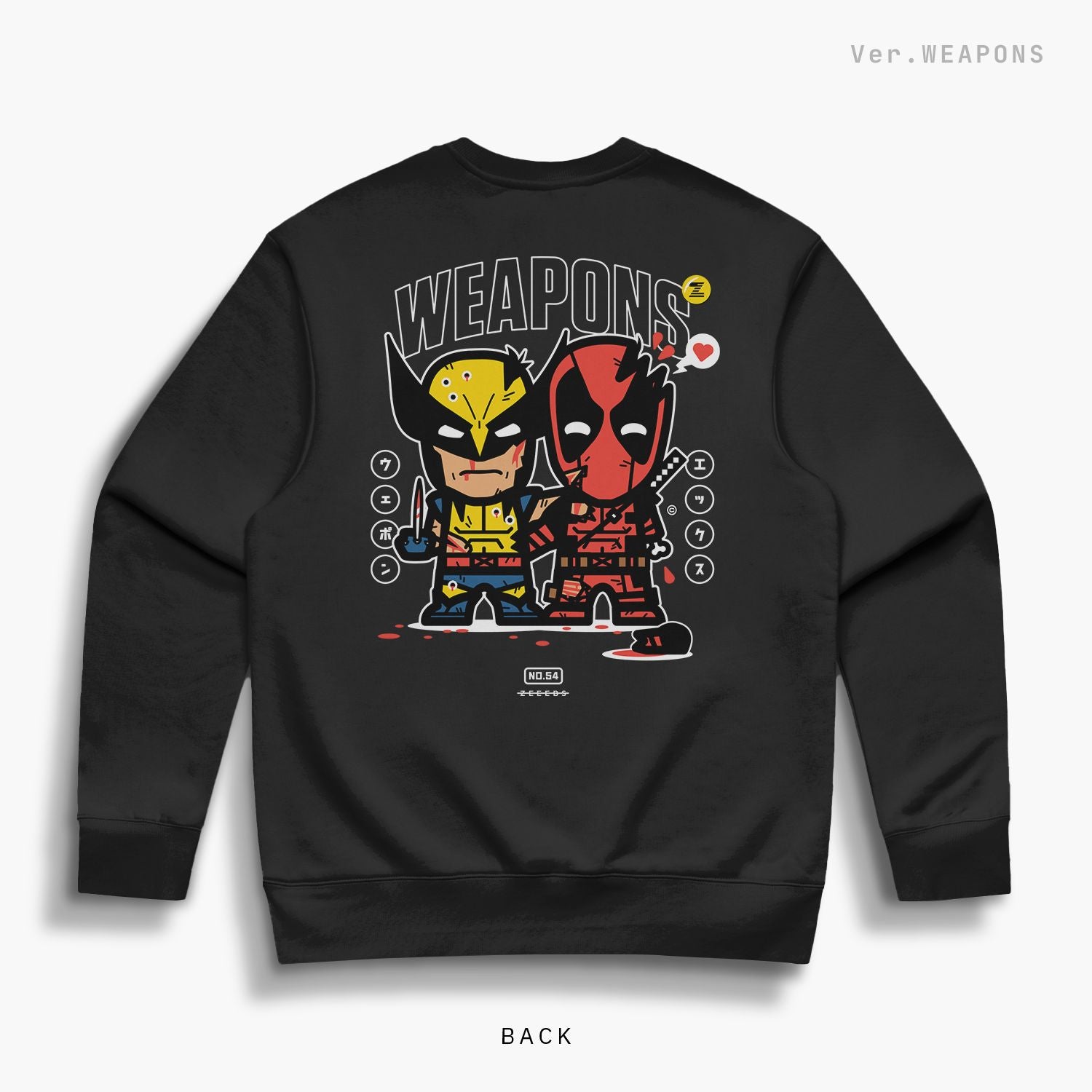 Mutants—Crewsweater—Weapon—Black—optBack