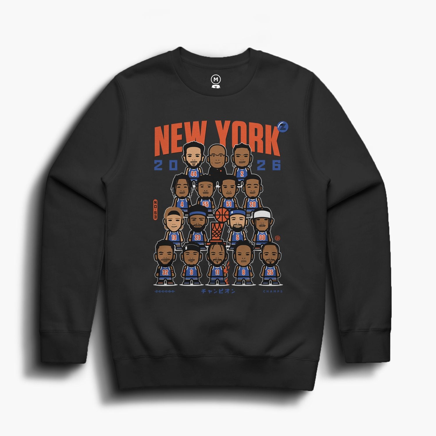 NYChamps—Crewsweater—Black