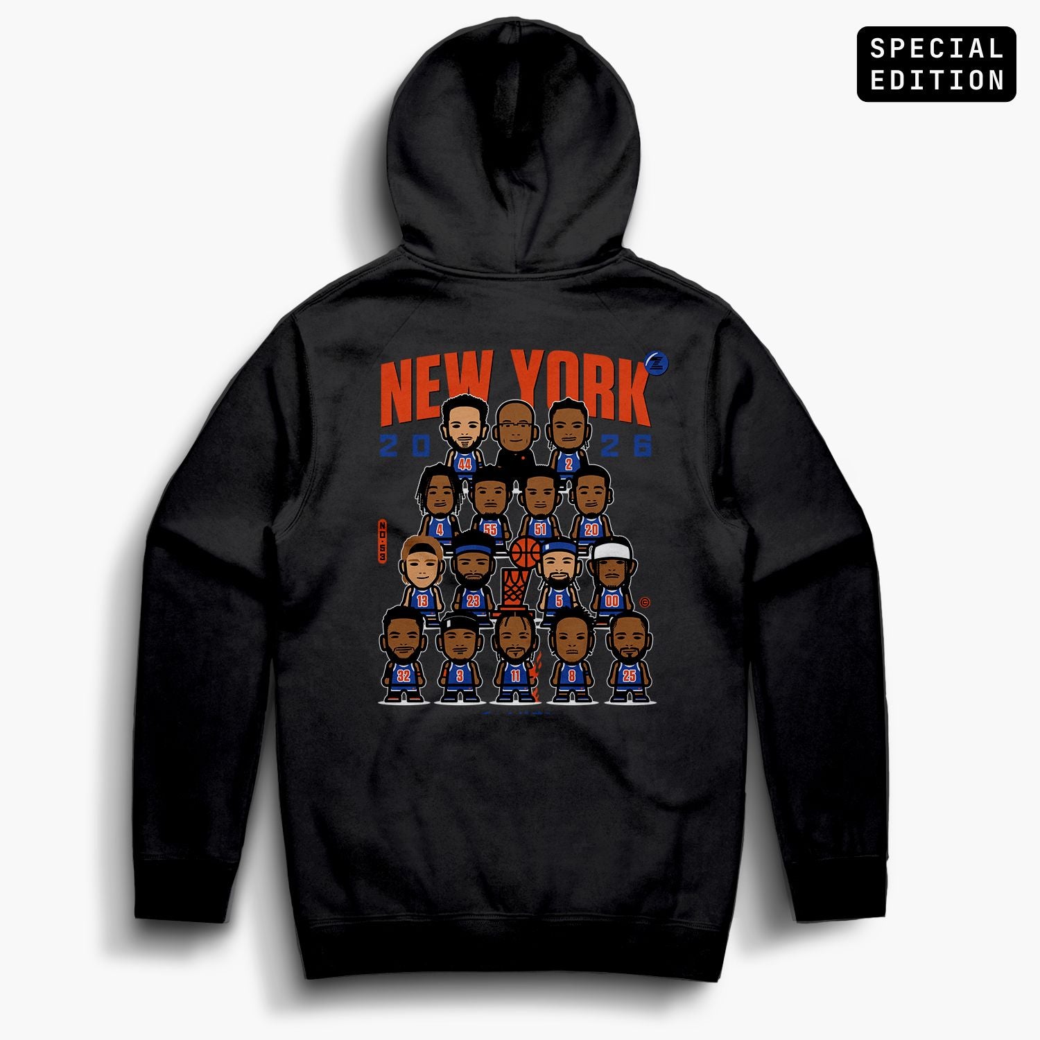 NYChamps—Zip Hoodie—Blk