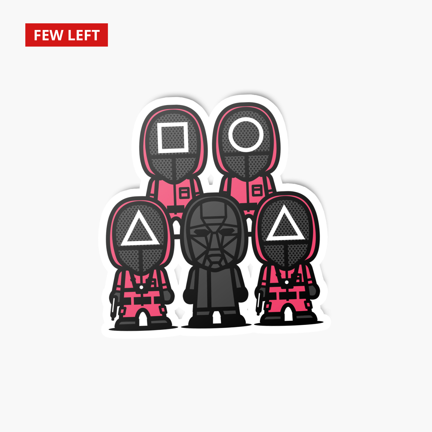 Squid—Sticker—Pink