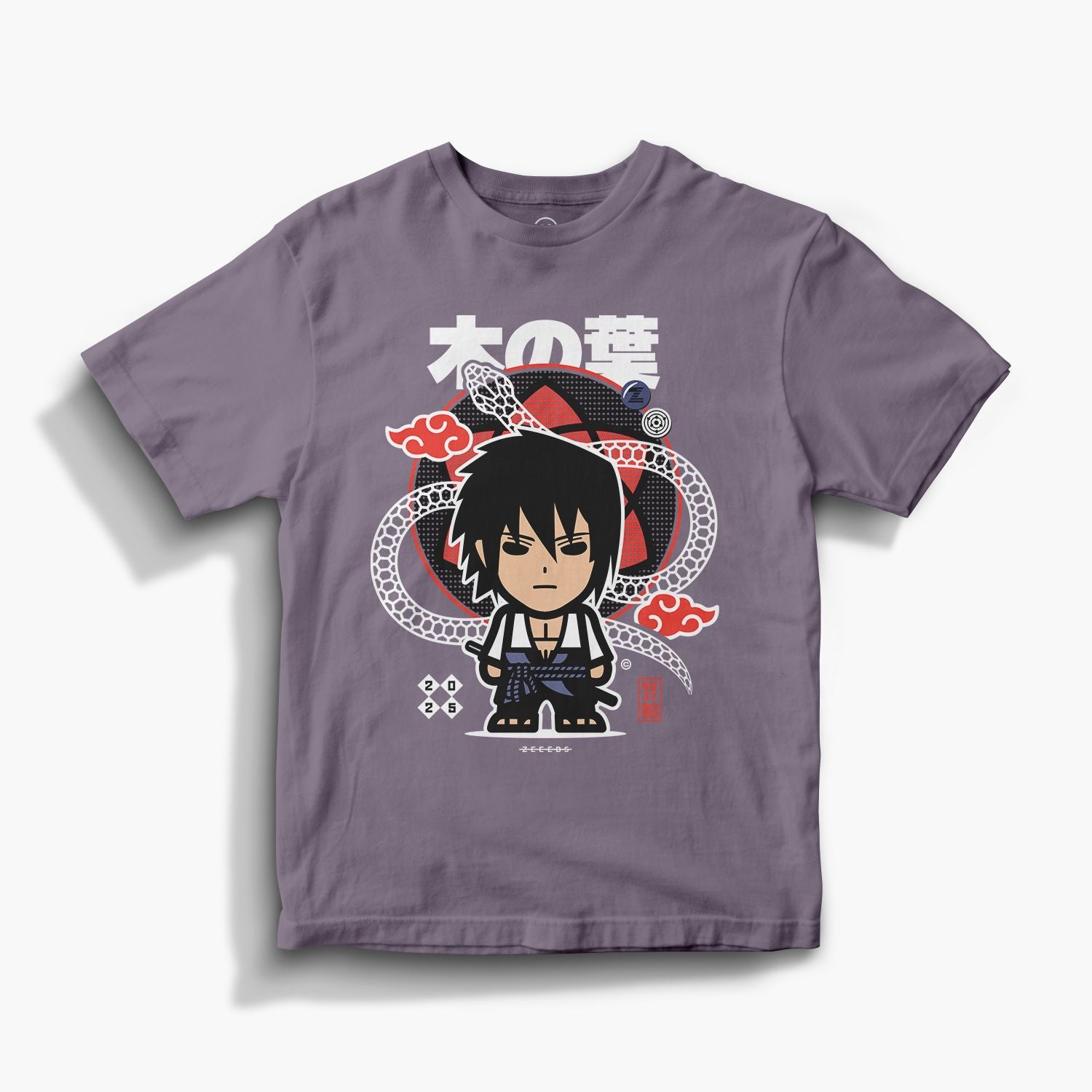Snakes—Tee—S—Dusty Purple