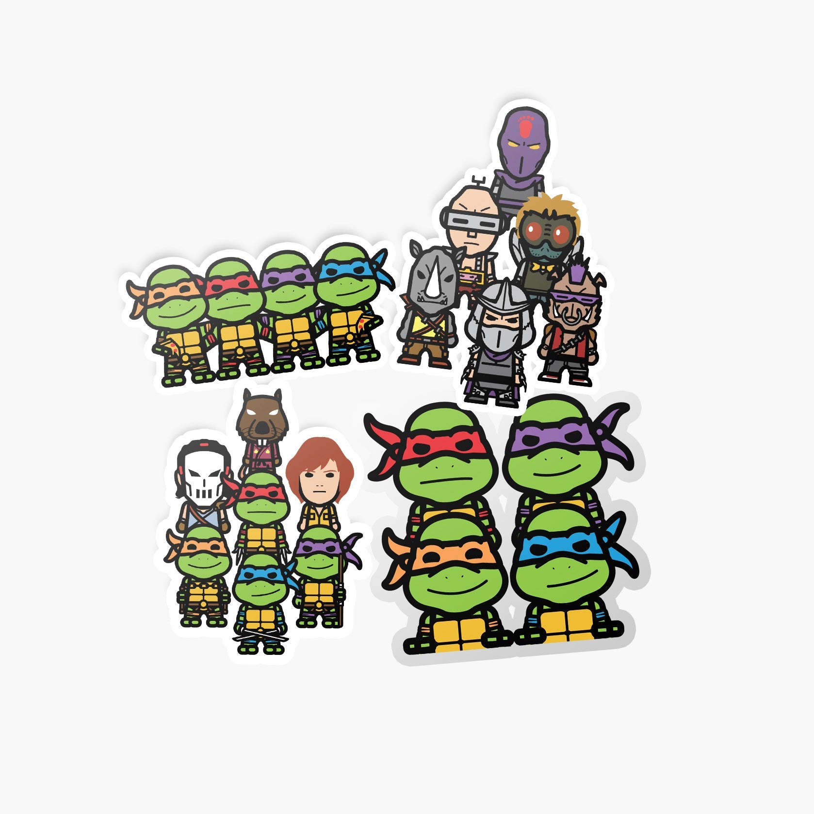Turtles—Sticker—Clear