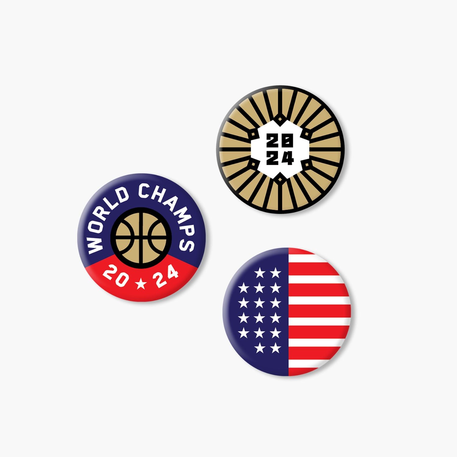 USA24—Button Set