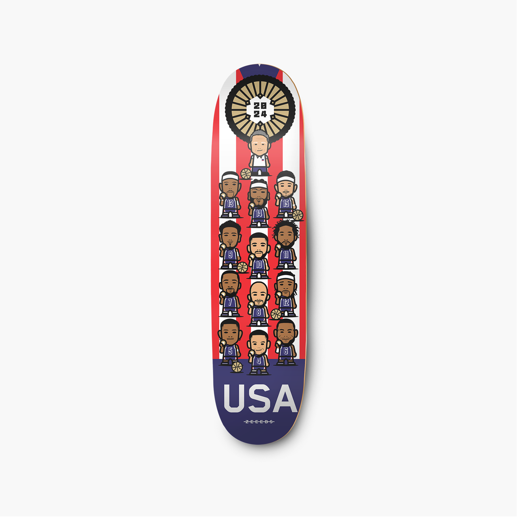 USA24—Skate Deck—Bball Mini