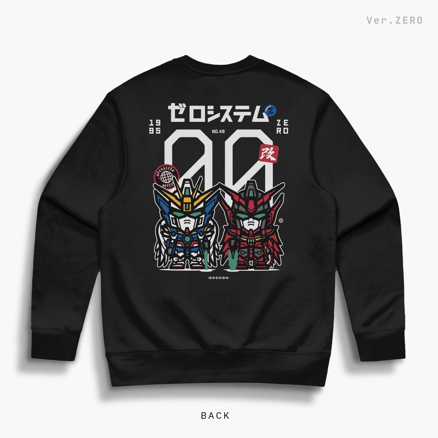 Wing—Crewsweater—Ver.ZERO—Black—optBack