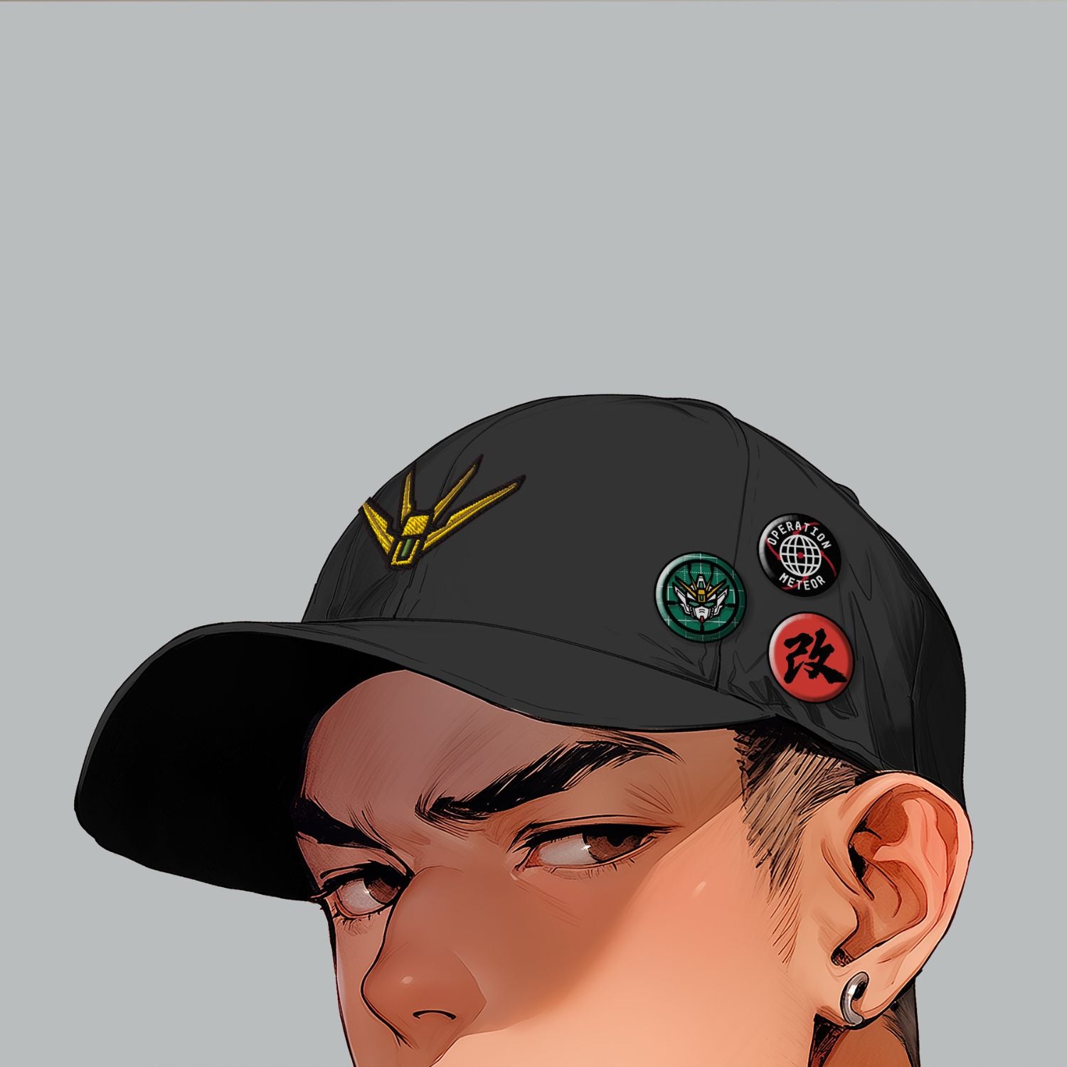 Wing—V-fin Hat