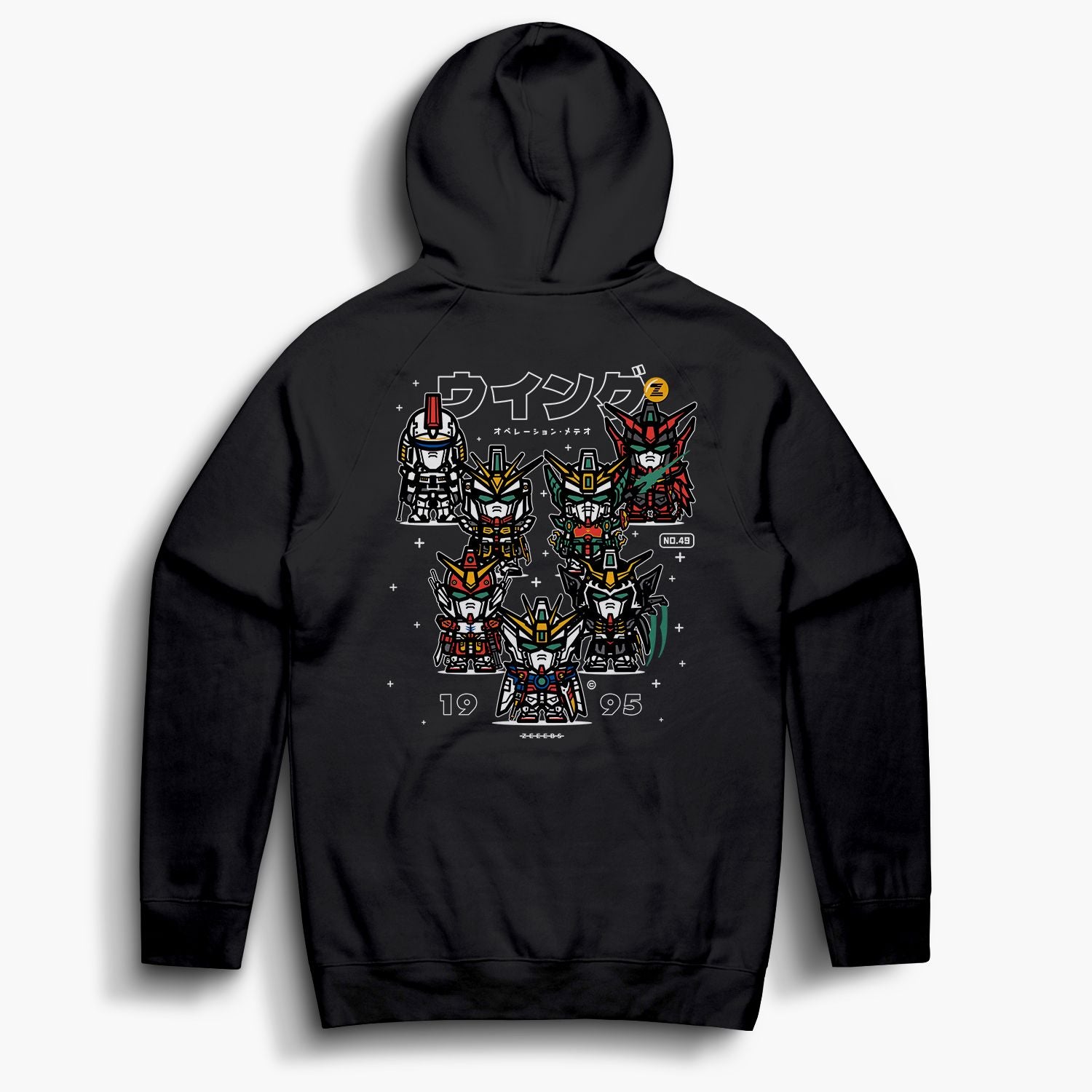 Wing—Hoodie—Black