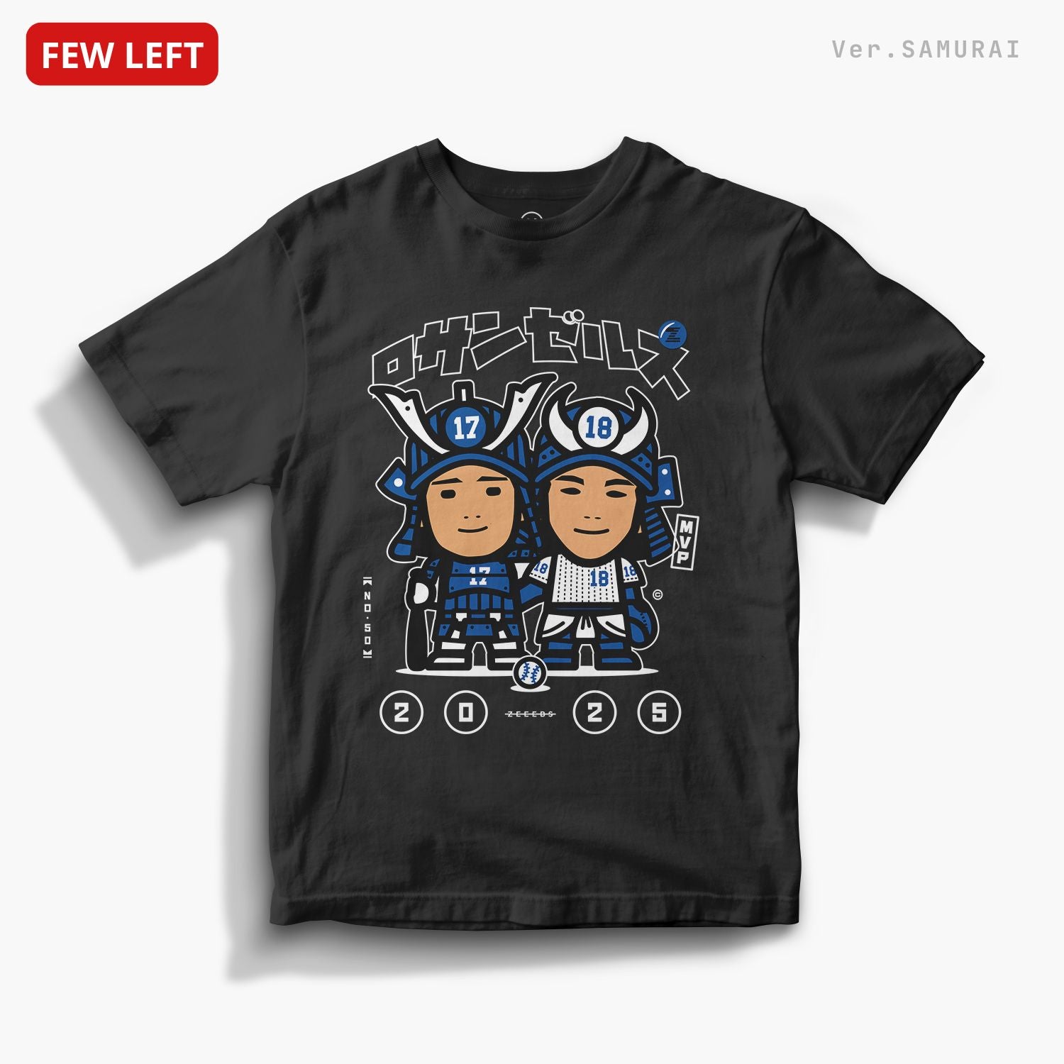 LA25—Tee—SAMURAI—Black