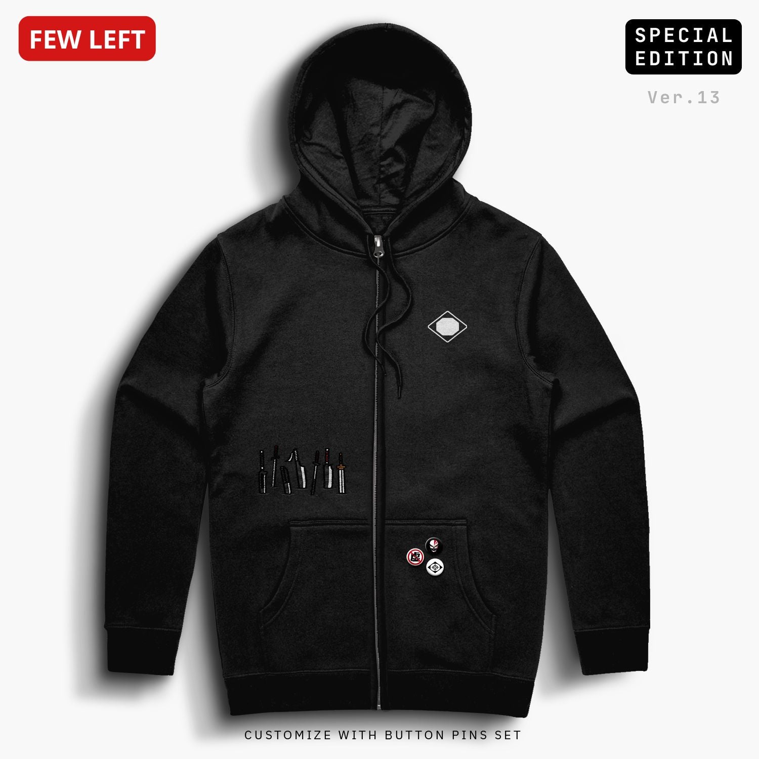 Bankai—Zip Hoodie—Blk