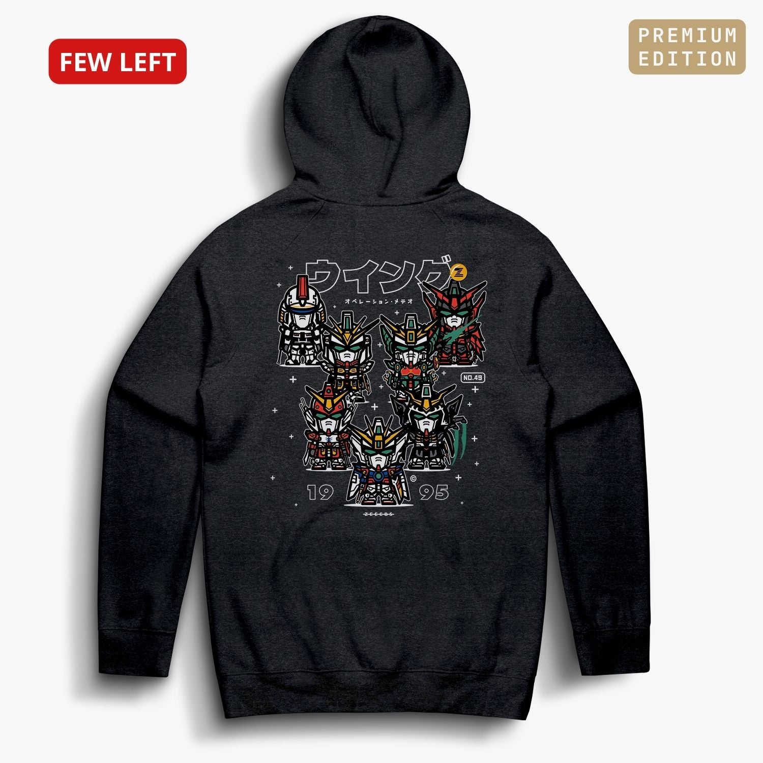 Wing—Hoodie—Charcoal—Premium