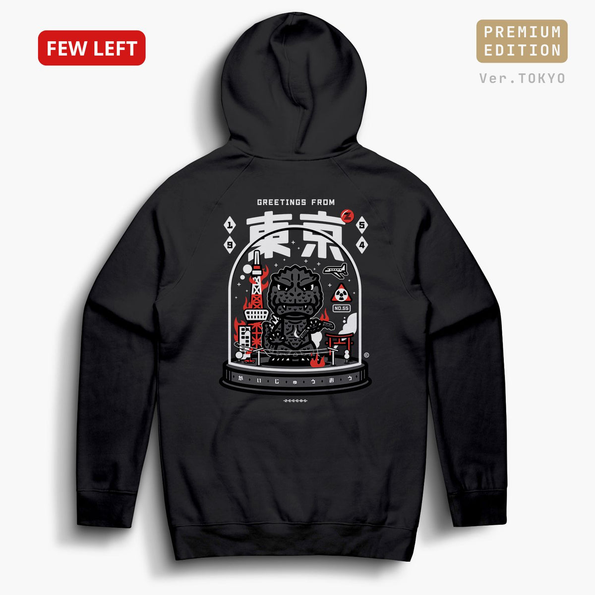 Monsters—Hoodie—Tokyo—Black—PREMIUM