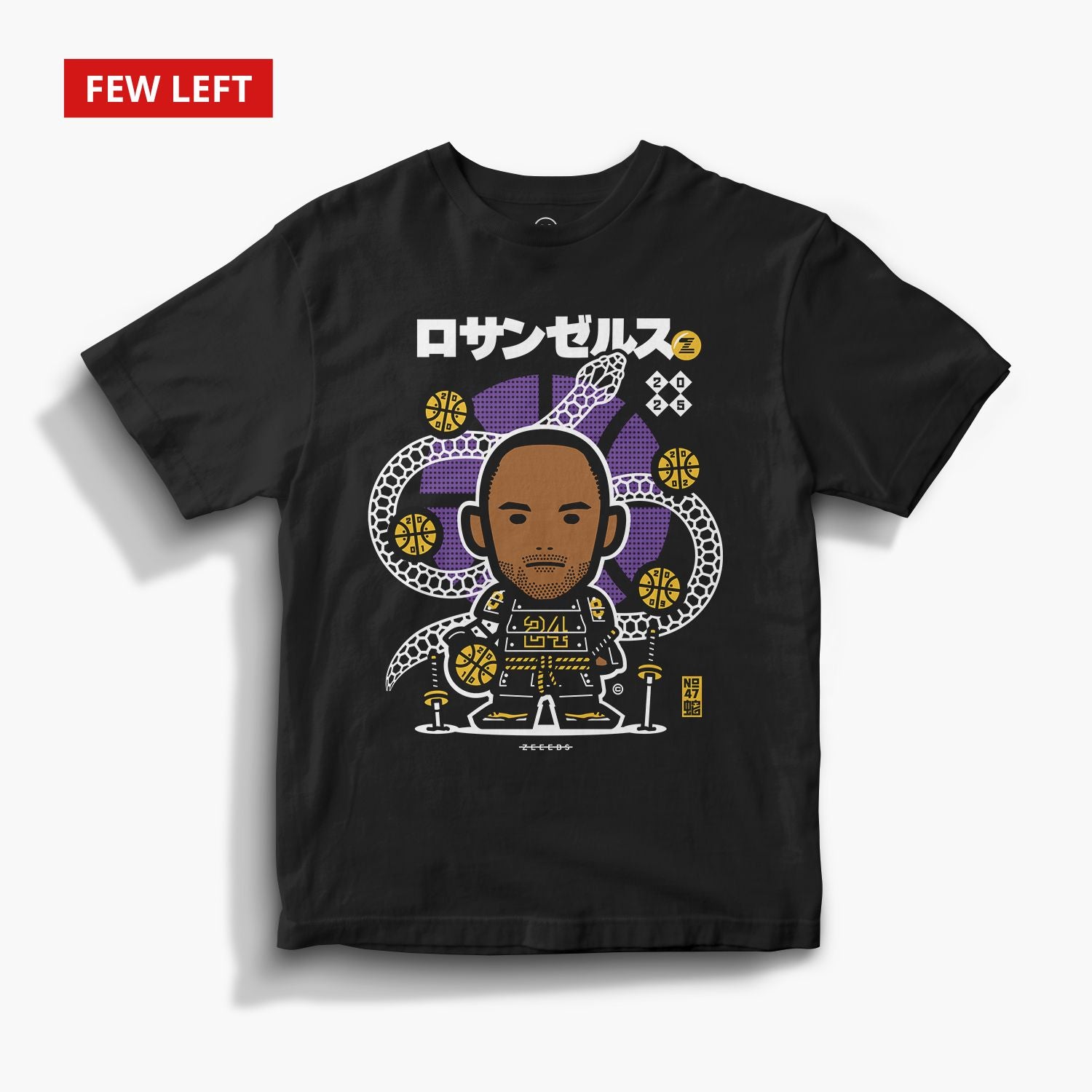 Snakes—Tee—K—Black