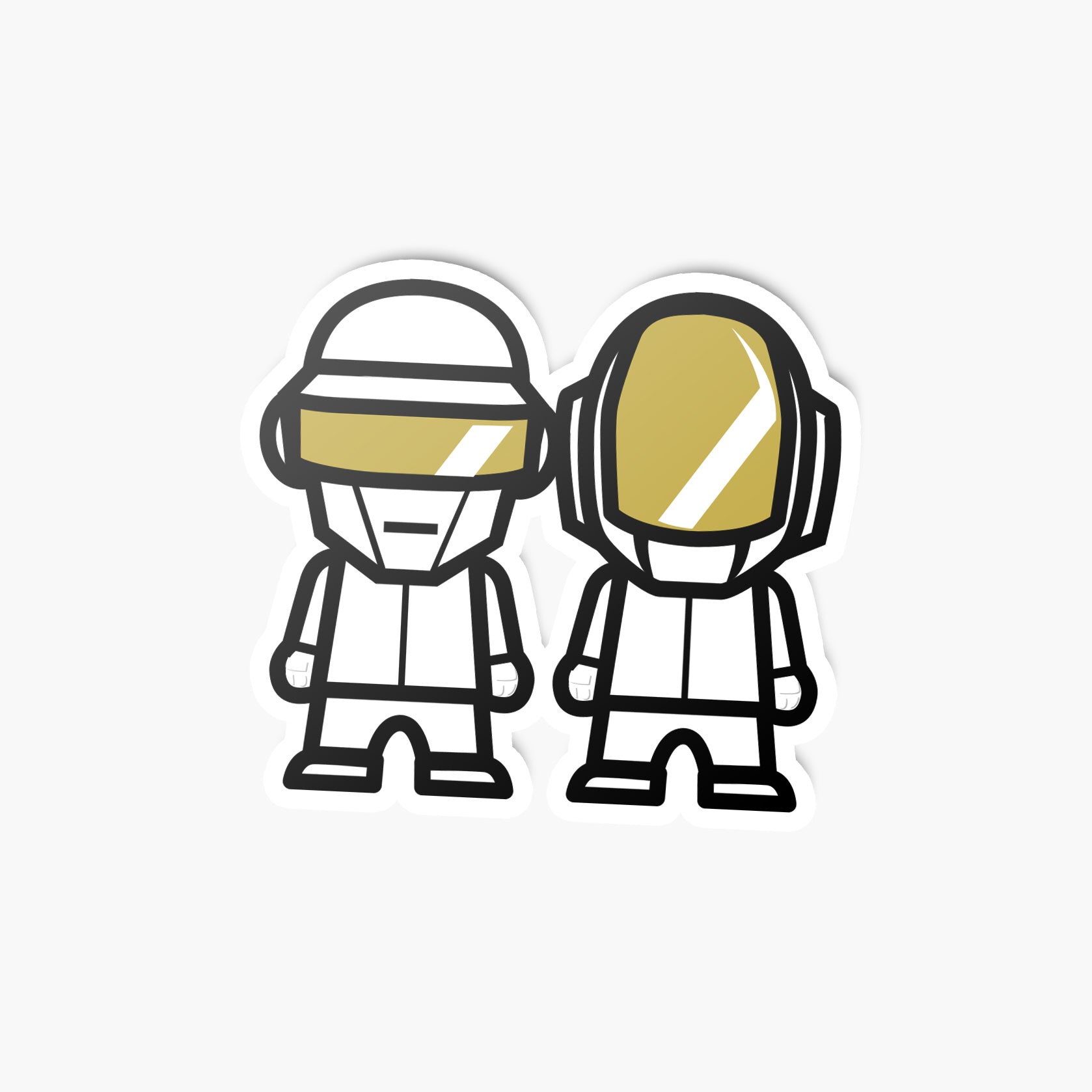 Duo—Sticker—White