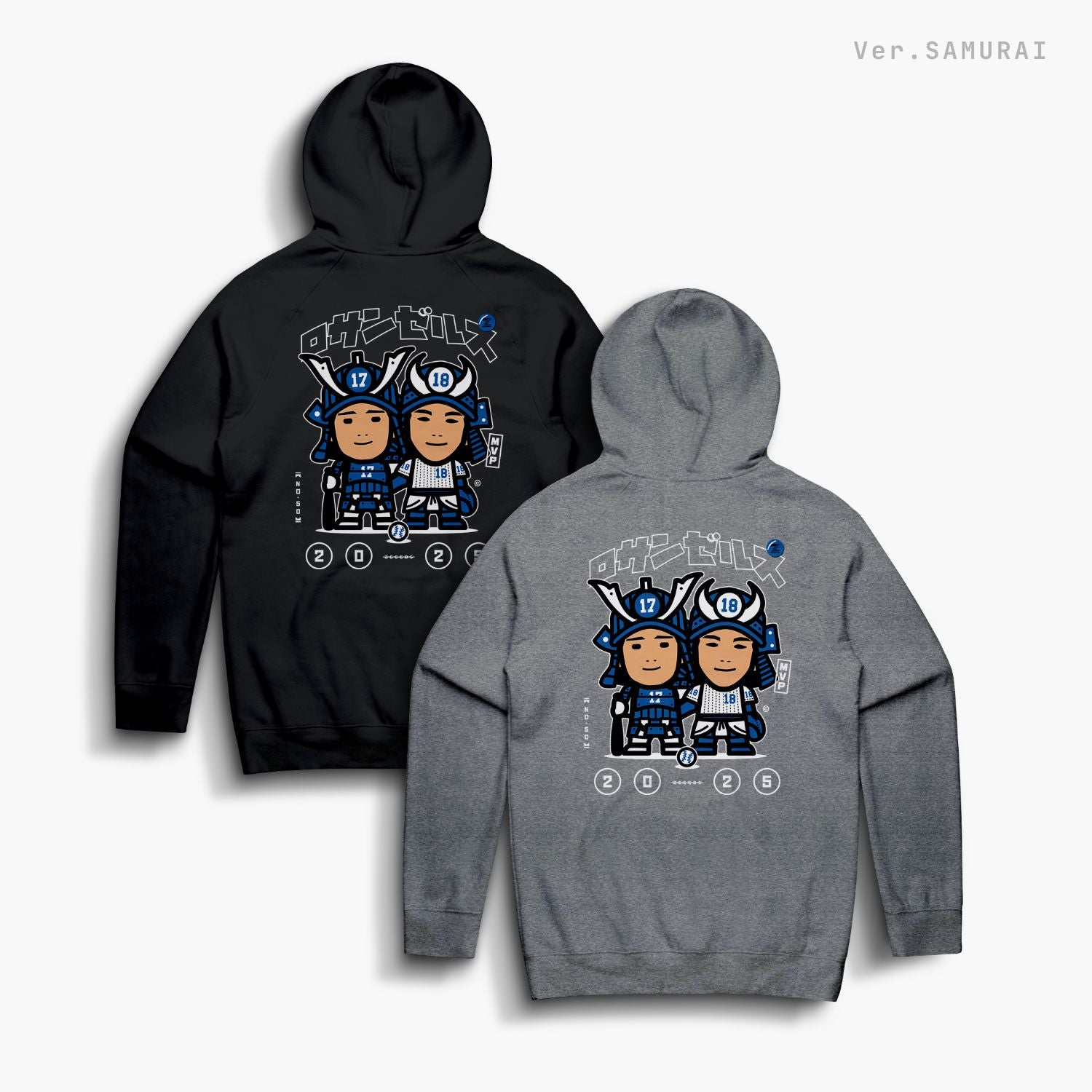 LA25—Hoodie—SAMURAI—Black