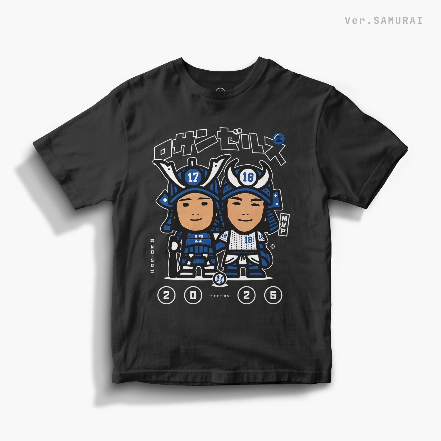 LA25—Tee—SAMURAI—Black