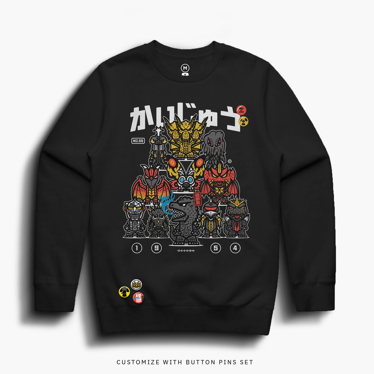 Monsters—Crewsweater—Black