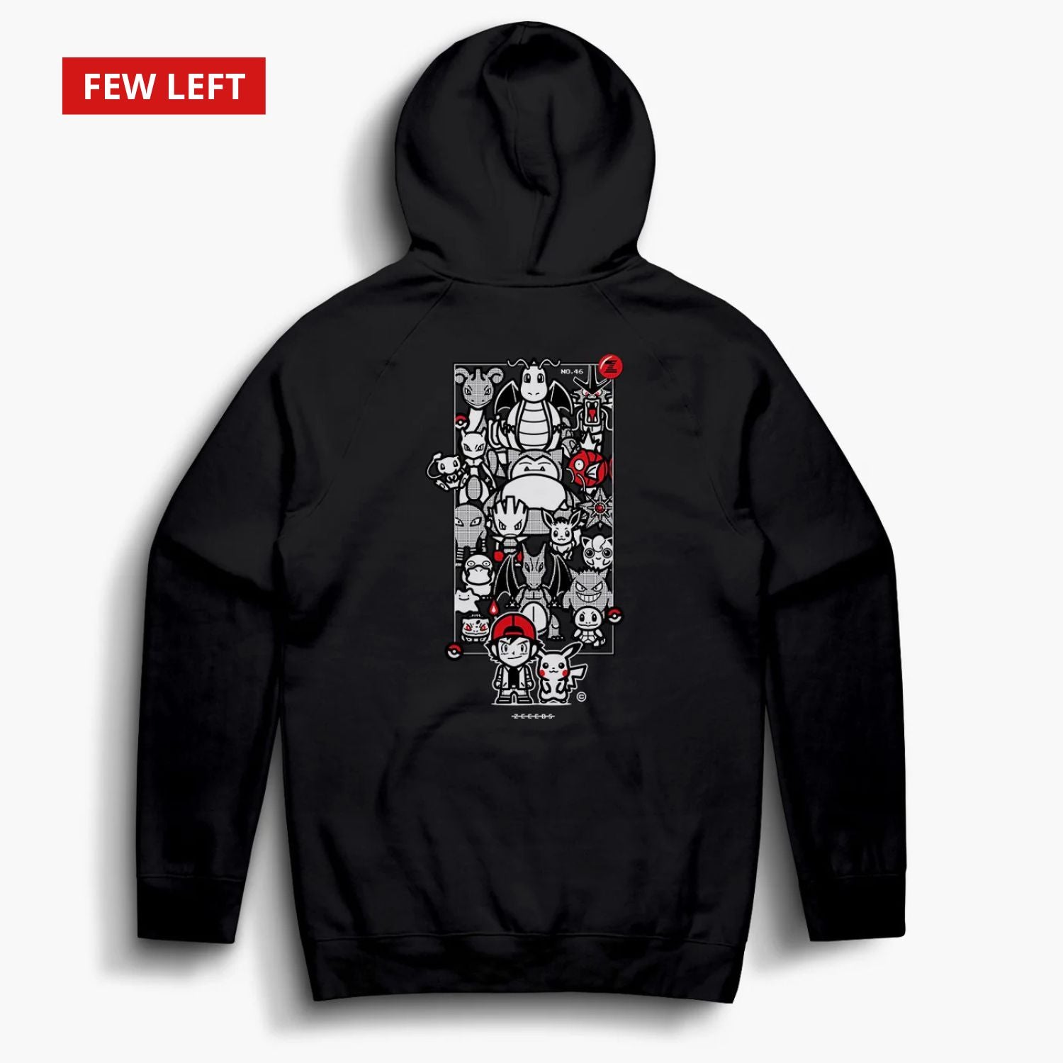 Pocketo—Hoodie—Black—Manga Edition