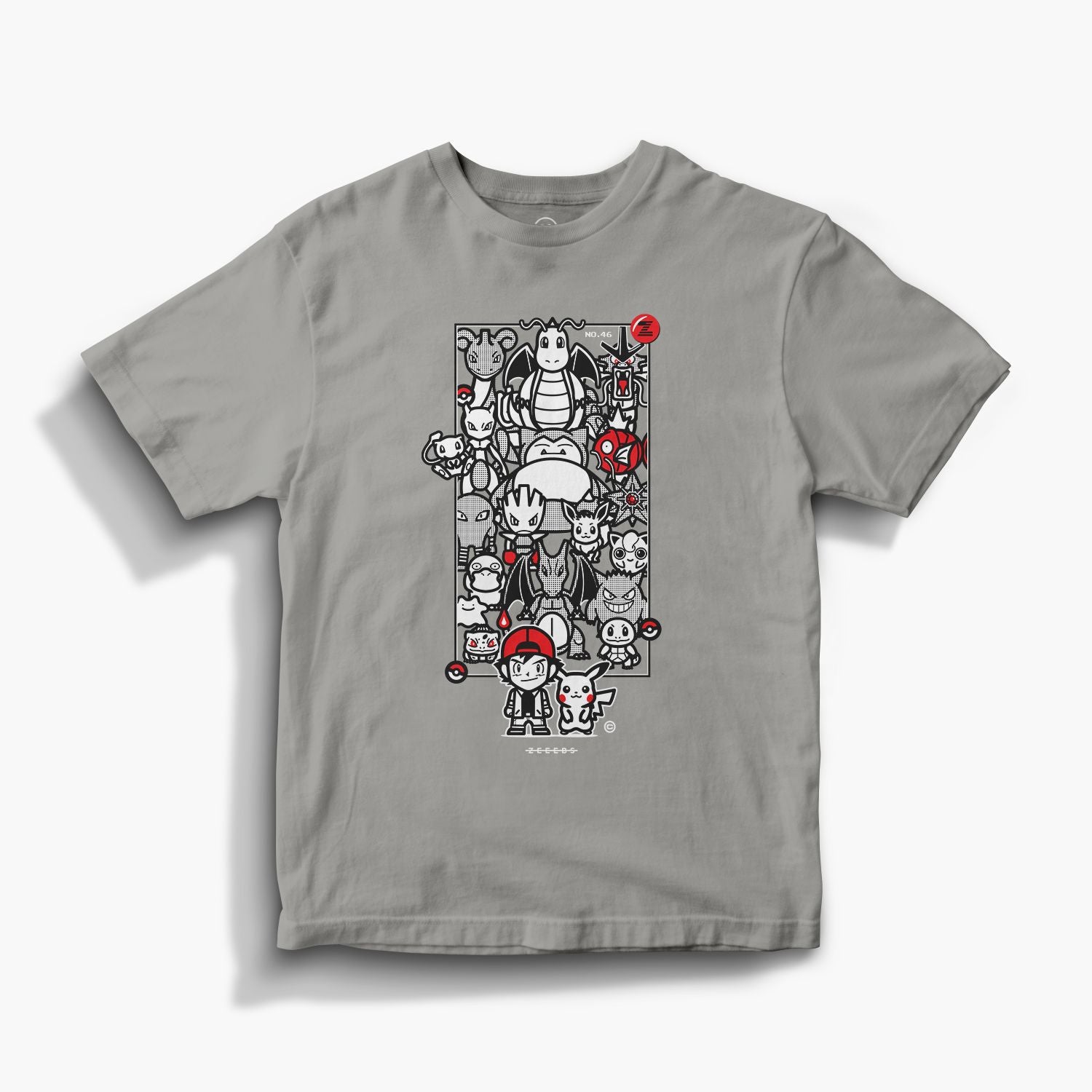 Pocket—Tee—Granite—Manga Edition