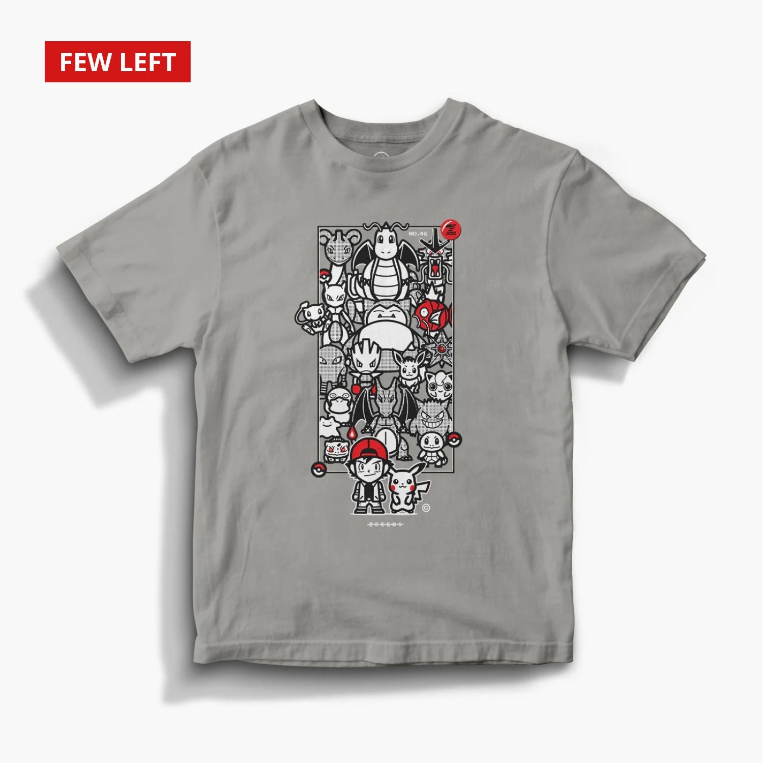 Pocketo—Tee—Granite—Manga Edition