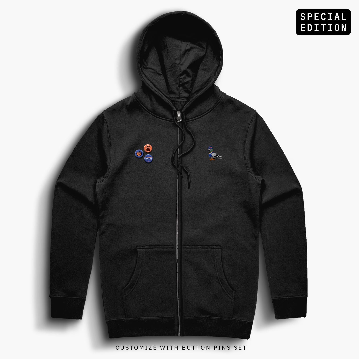 NYChamps—Zip Hoodie—Blk