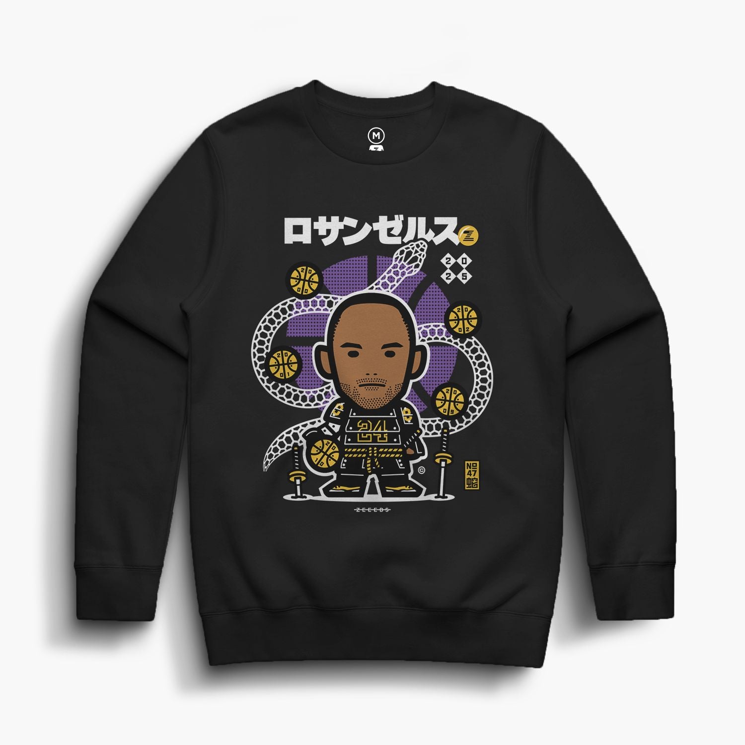 Snakes—Crewsweater—K—Black