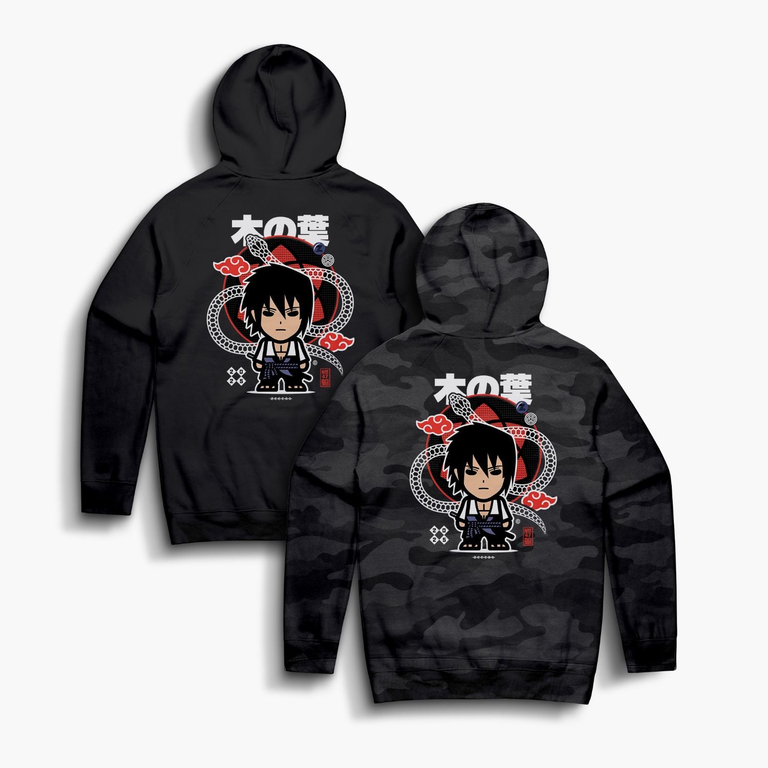 Snakes—Hoodie—S—Blk Camo