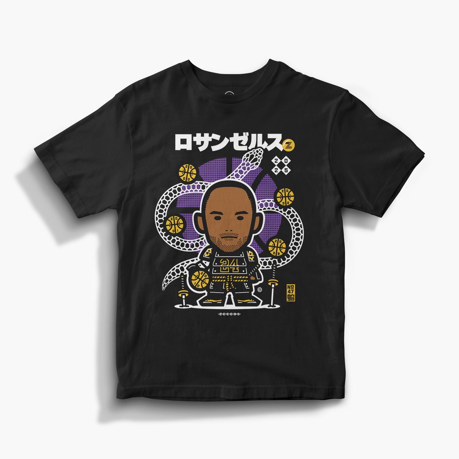 Snakes—Tee—K—Black