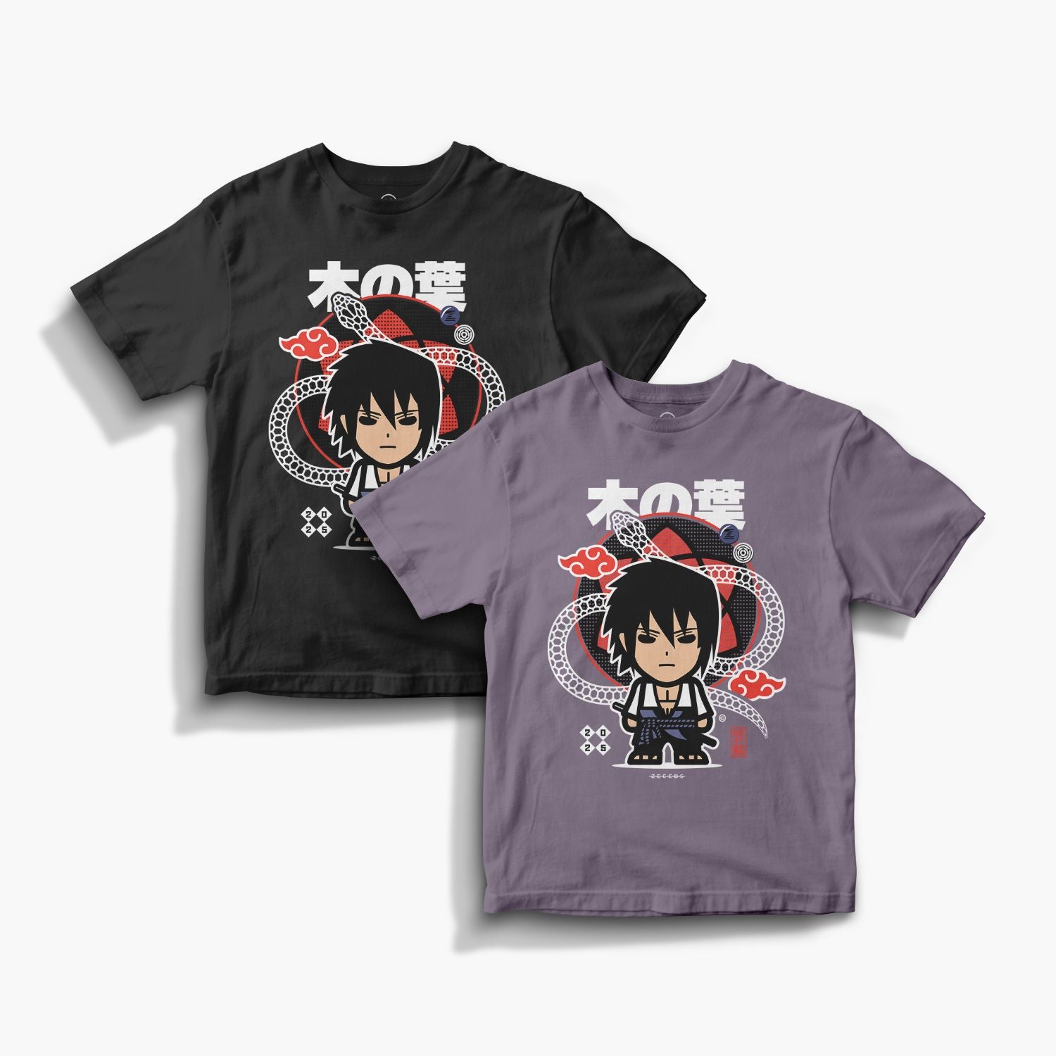 Snakes—Tee—S—Dusty Purple