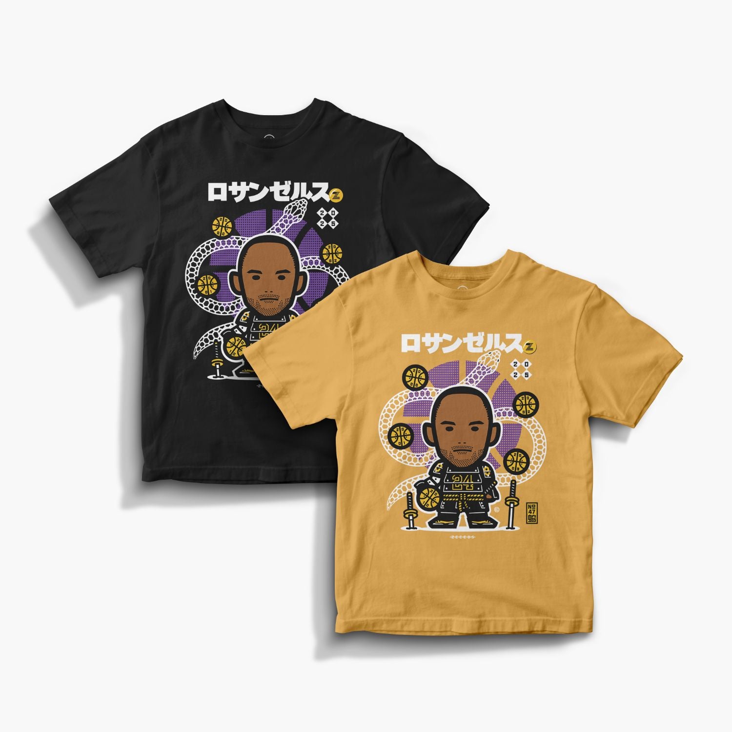 Snakes—Tee—K—Vintage Yellow