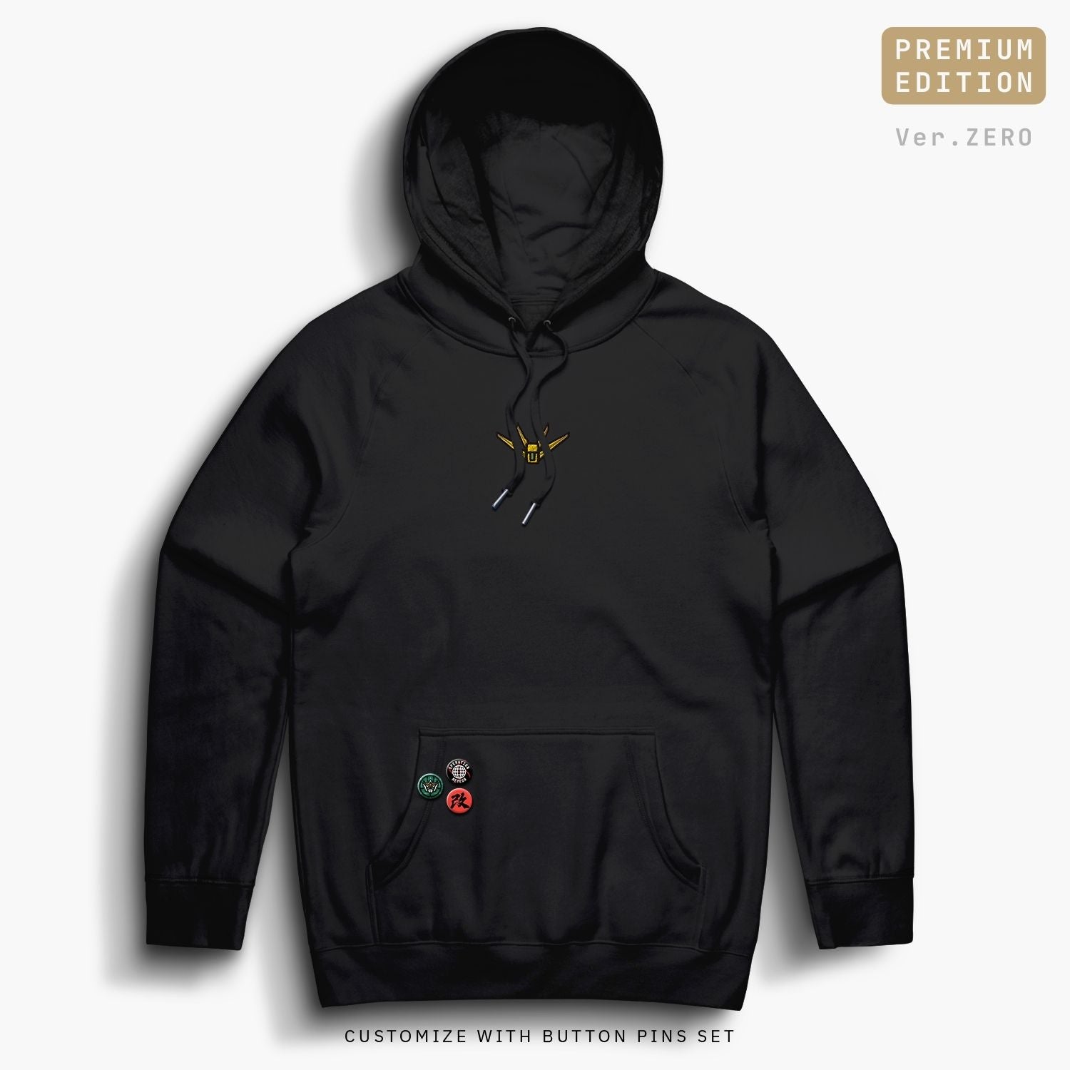 Wing—Hoodie—Ver.ZERO—Black—Premium