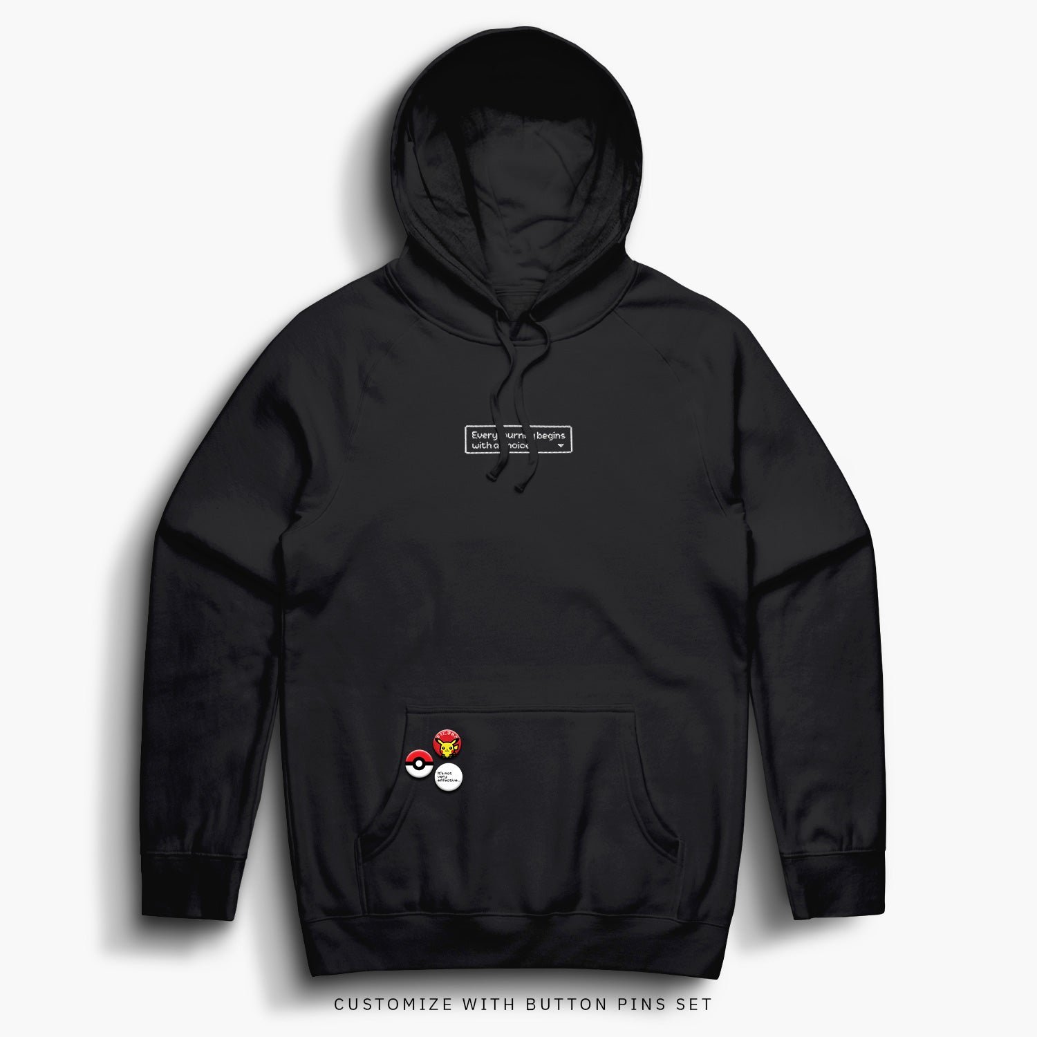 Pocket—Hoodie—Black