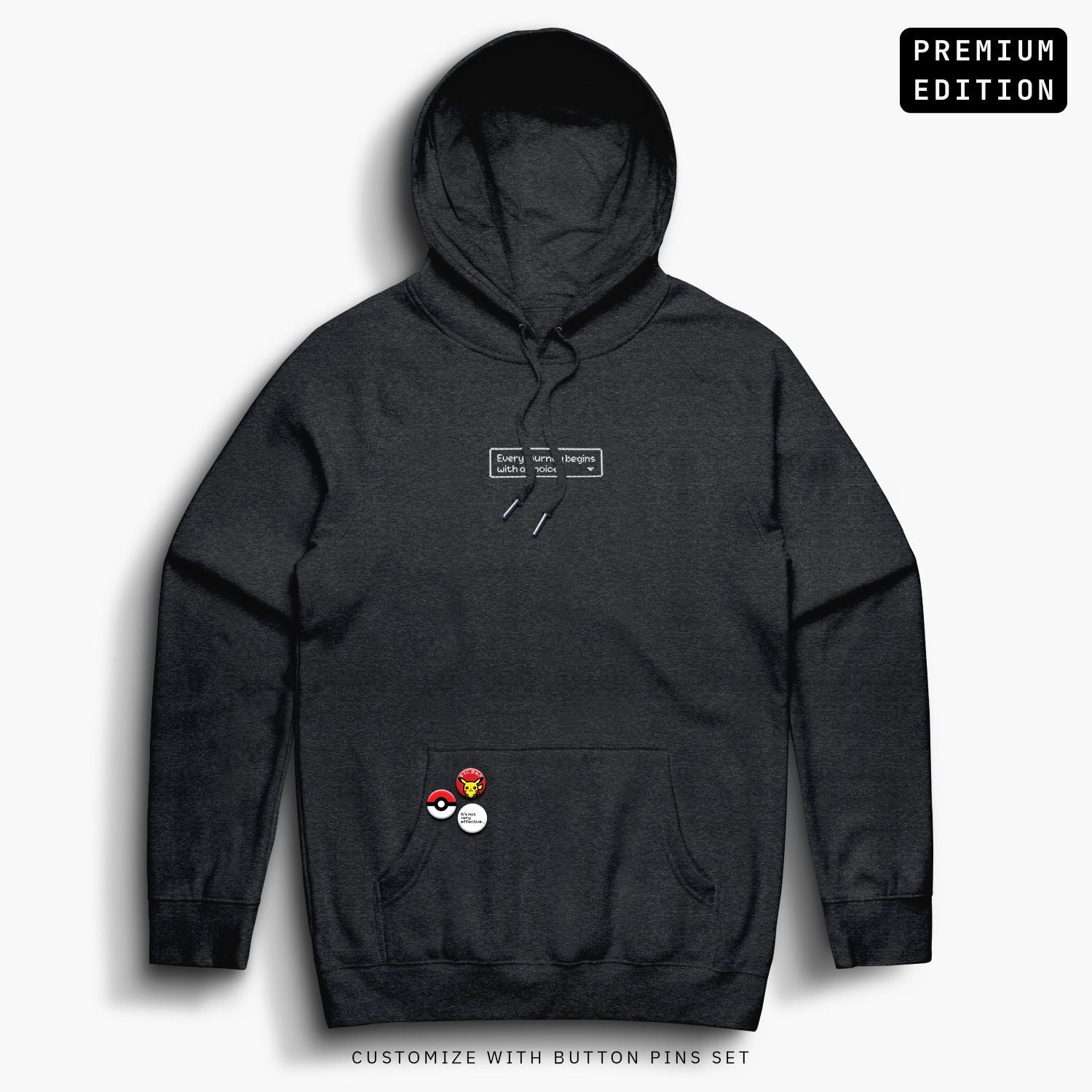 Pocket—Hoodie—Charcoal—Premium